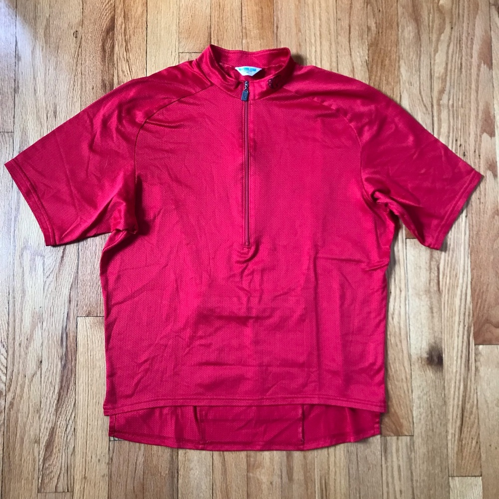 Pearl Izumi Red 1/2 Zip Mesh Cycling Shirt Medium